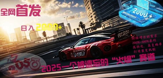 全网首发：2025一个被遗忘的“火爆”赛道轻松日入多张-牛马资源