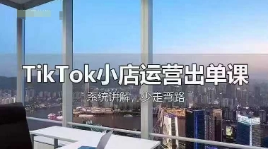 TikTok小店运营出单课，从开店选品、运营出单、发货回款，进行全流程讲解-牛马资源